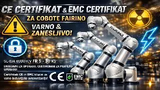 CE certifikat in EMC certifikat za cobote FAIRINO